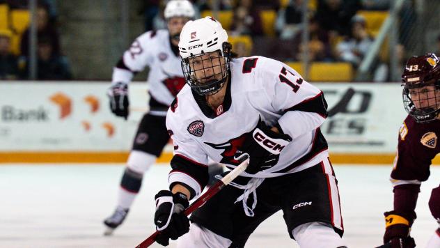 Forward Jacob Slipec with the University of Nebraska-Omaha