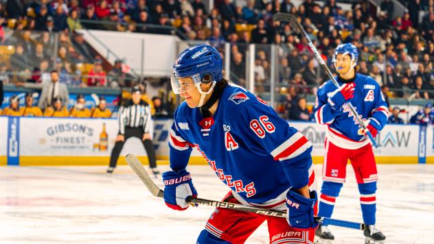 Kitchener Rangers' Luca Romano on game night