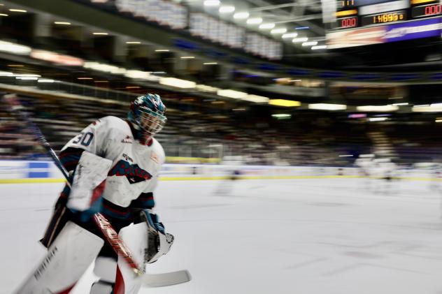 Kelowna Rockets' Harrison Boettiger on game night