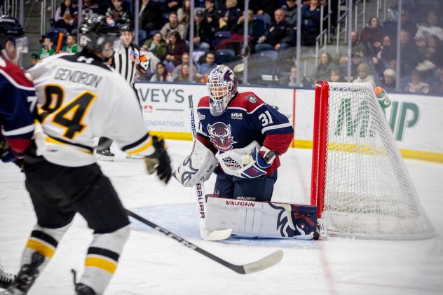 Newfoundland Regiment defend against the Cape Breton Eagles