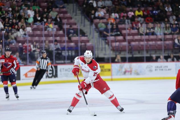 Allen Americans' Brayden Watts on the ice