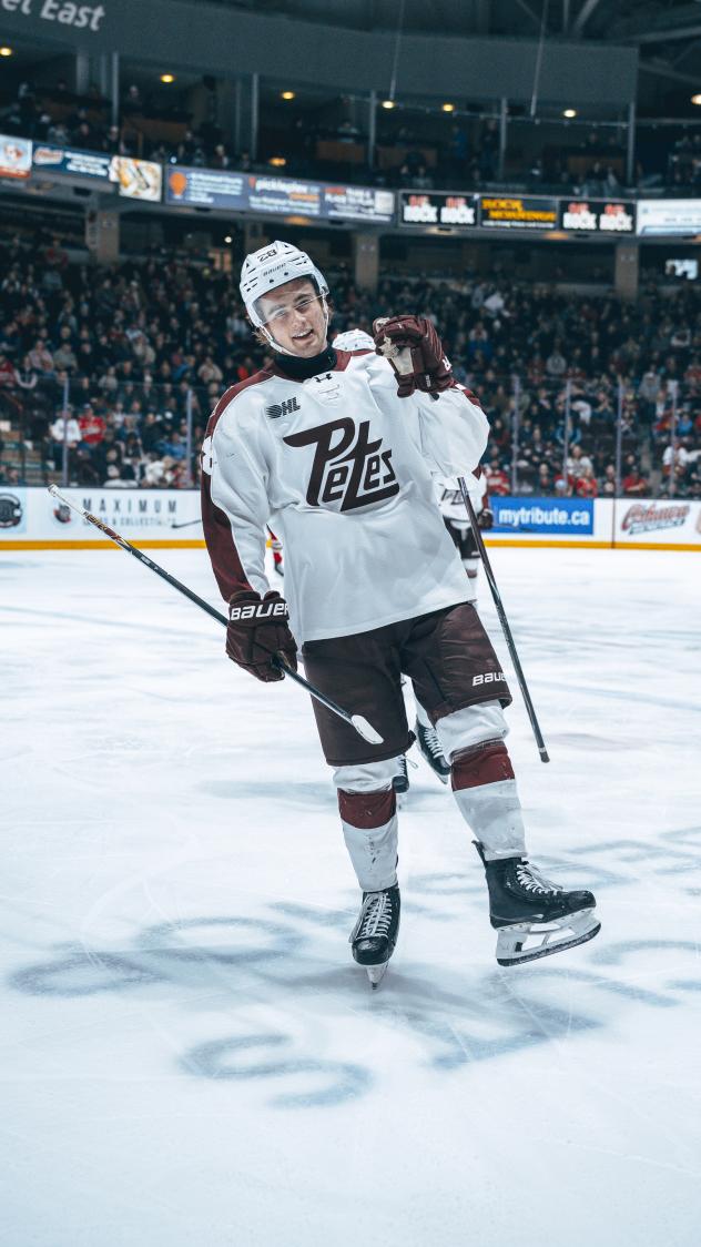 Brennan Faulkner of the Peterborough Petes