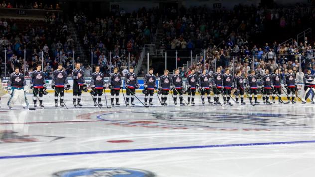 Wichita Thunder pregame lineup