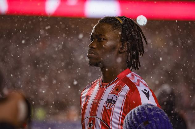 Atlético Ottawa defender Roni Mbomio