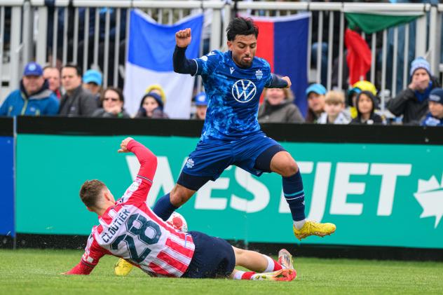 Defender Wesley Timoteo with Halifax Wanderers FC