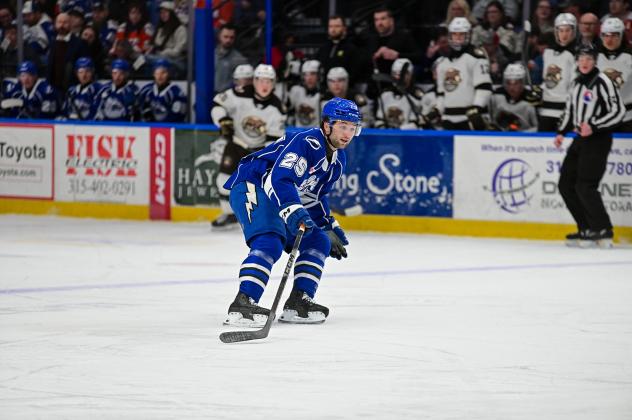 Syracuse Crunch center Dylan Duke