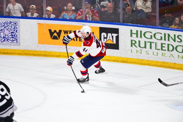 South Carolina Stingrays' Stevie Leskovar on the ice