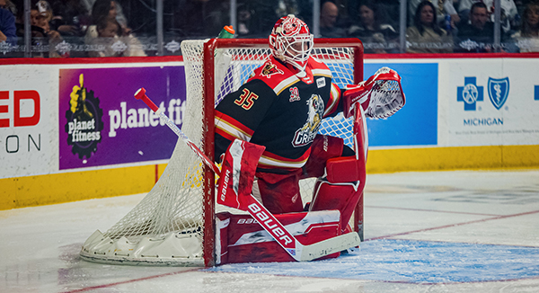 Grand Rapids Griffins goaltender Michal Postava