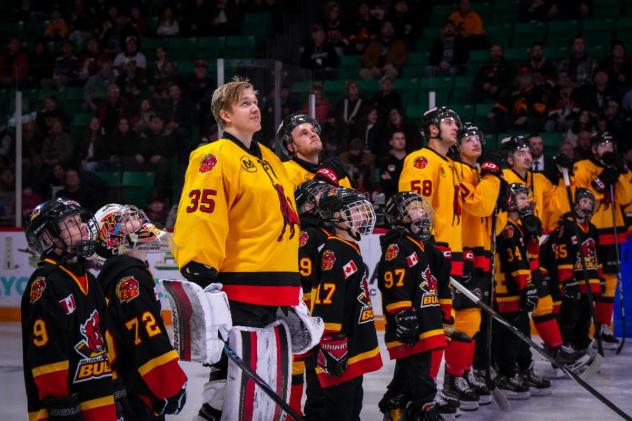 Belleville Senators pregame lineup