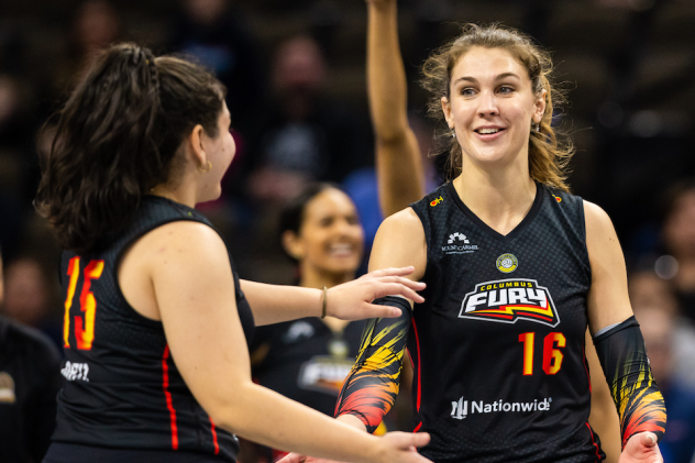 Middle blocker Jenna Rosenthal with the Columbus Fury