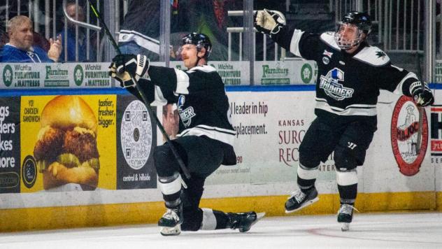 Wichita Thunder goal celebration