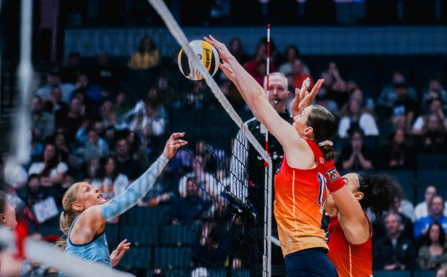 Grand Rapids Rise middle blocker Alyssa Jensen