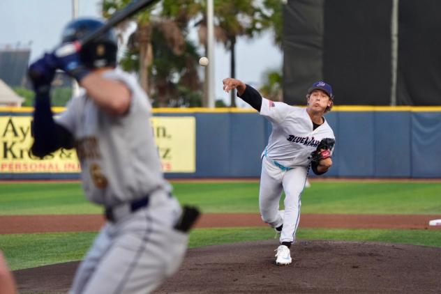 Pensacola Blue Wahoos pitcher Karson Milbrandt