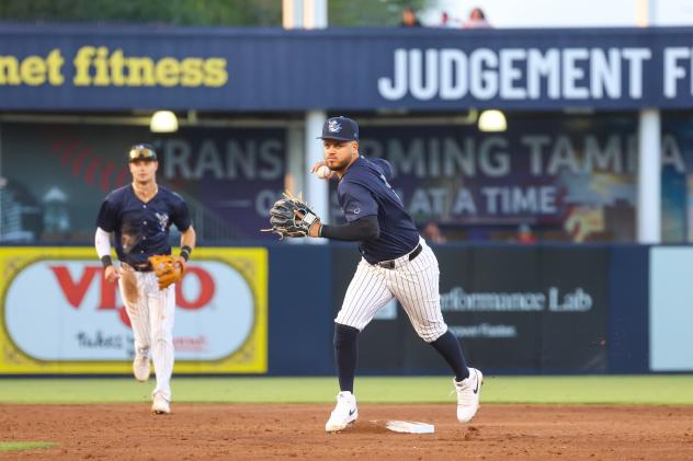Enmanuel Tejeda of the Tampa Tarpons ready to throw
