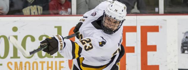 Forward Liam Valente with Western Michigan University