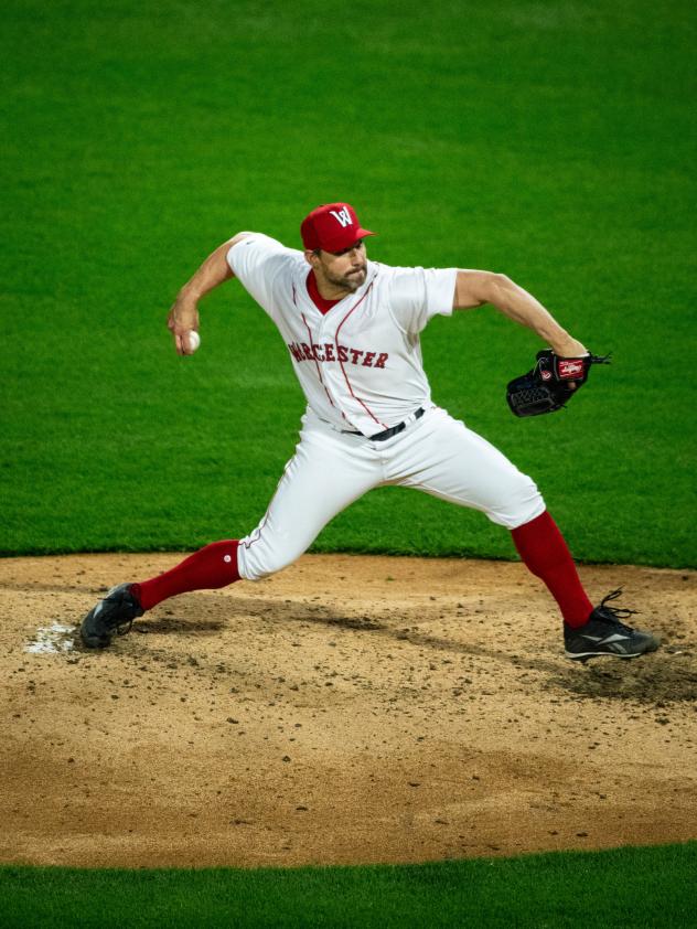 Worcester Red Sox reliever Tommy Kahnle