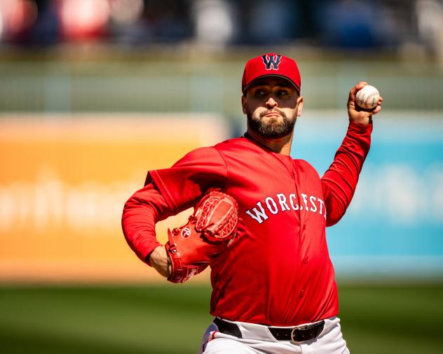 Worcester Red Sox pitcher Patrick Sandoval