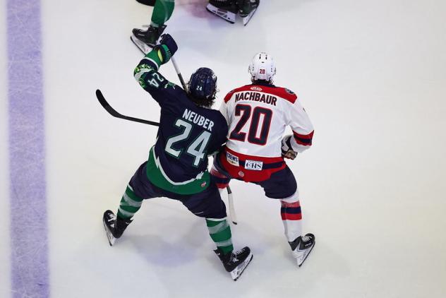 Florida Everblades forward Kyle Neuber vs. the South Carolina Stingrays