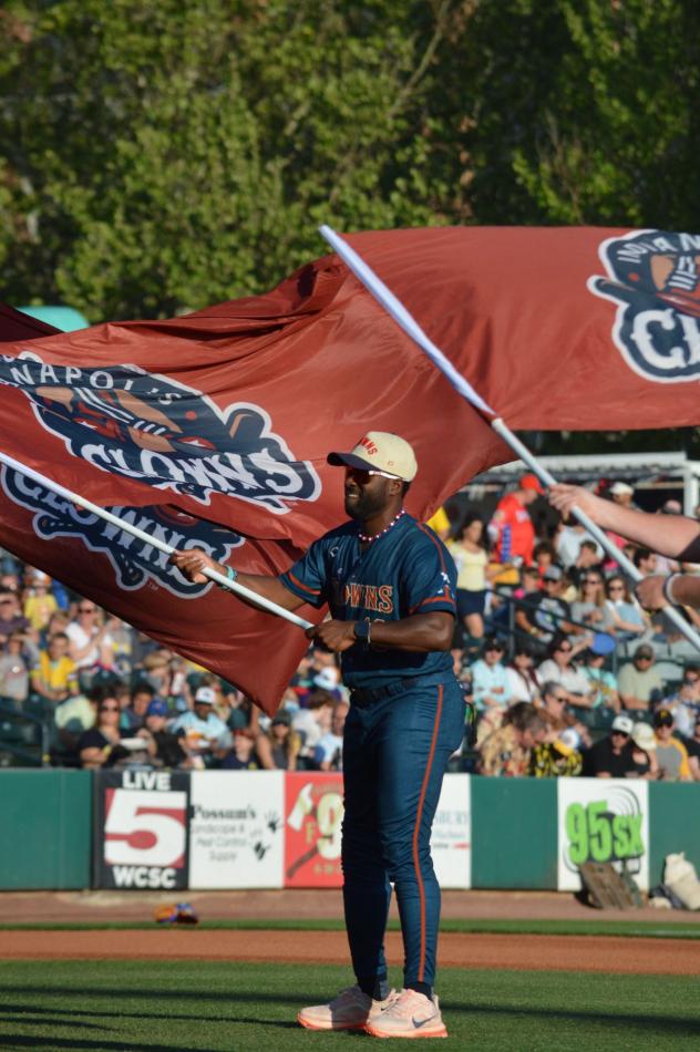 Indianapolis Clowns rile up the crowd at Joseph P. Riley, Jr. Park