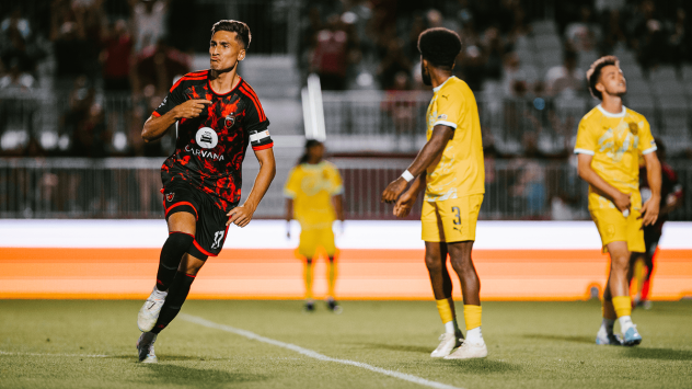 Phoenix Phoenix FC's JP Scearce on game night