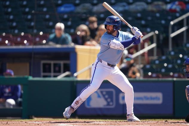 Omaha Storm Chasers outfielder John Rave
