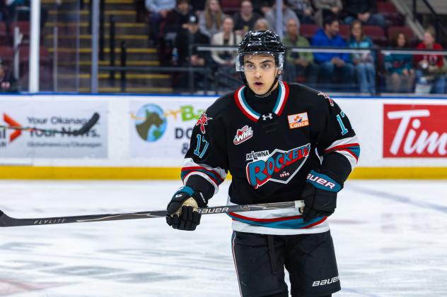 Kelowna Rockets forward Ty Halaburda