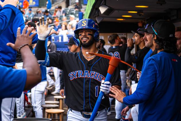 MJ Melendez of the Syracuse Mets