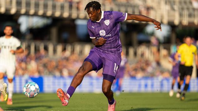 Louisville City FC forward Tola Showunmi