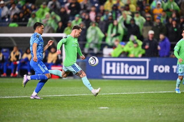 Sounders FC in action against Liga MX Side Tigres UANL in the 2026 Concacaf Champions Cup