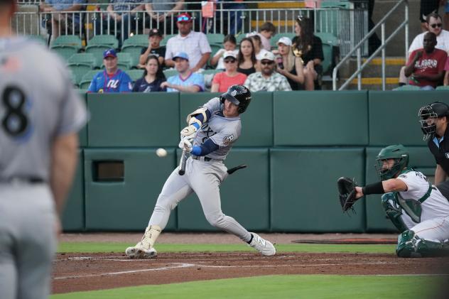 Tayden Hall of the Biloxi Shuckers