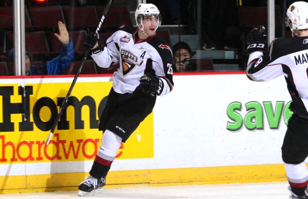 Jordan Martinook with the Vancouver Giants