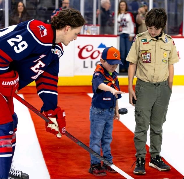 Allen Americans forward Brayden Watts