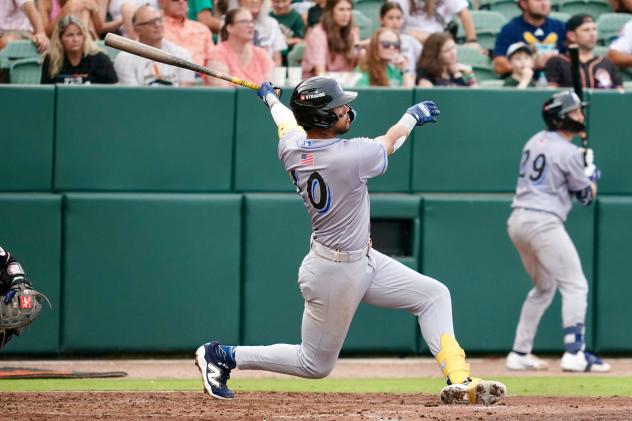 Biloxi Shuckers shortstop Eduardo Garcia