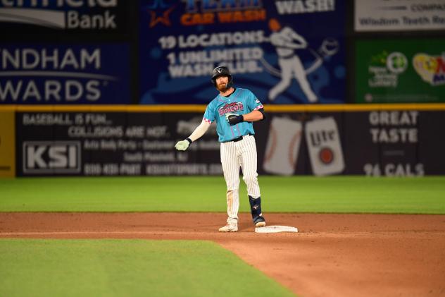 Tyler Hardman of the Somerset Patriots