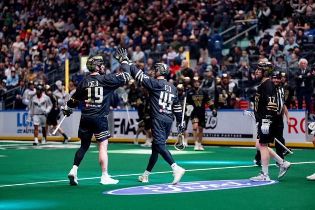 Vancouver Warriors' Jesse King and Keegan Bal on game night