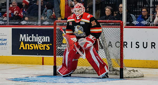 Grand Rapids Griffins goaltender Michal Postava