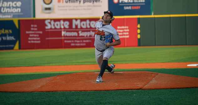 Long Island Ducks pitcher Trevor Bauer