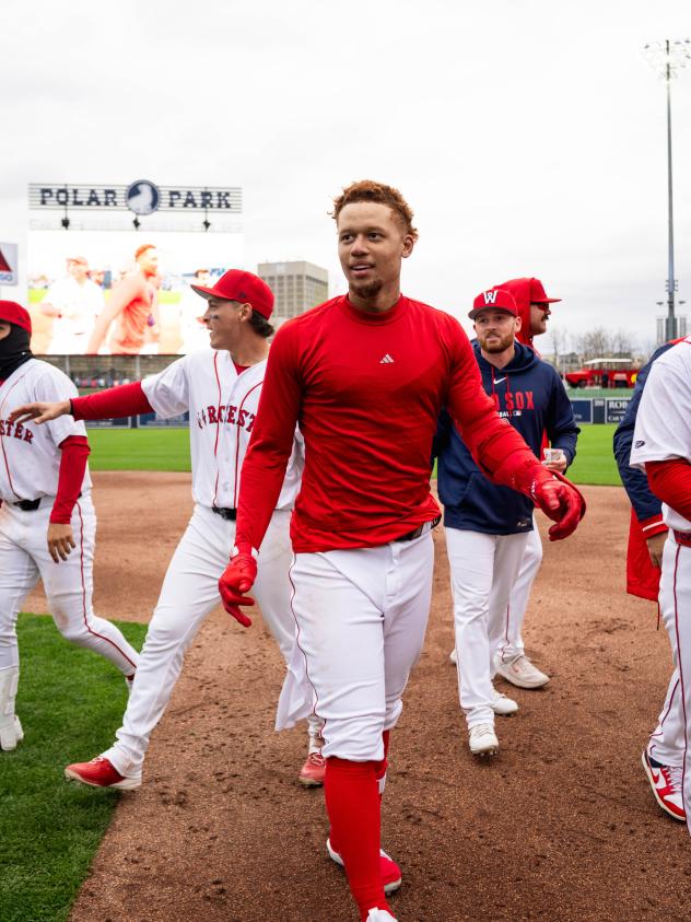 Kristian Campbell of the Worcester Red Sox