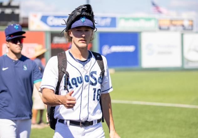 Bryce Miller with the Everett AquaSox