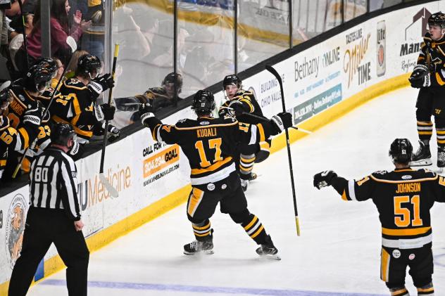 Wheeling Nailers goal celebration