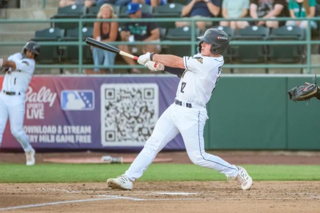 Tri-City Dust Devils catcher Peter Burns