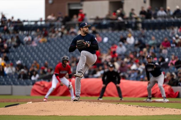 Somerset Patriots pitcher Chase Chaney