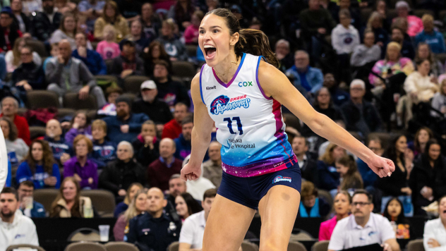 Omaha Supernovas outside hitter Sarah Parsons