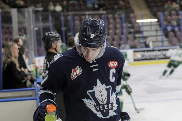 Penticton Vees defenceman Nolan Stevenson