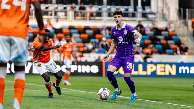 Louisville City FC forward Jansen Wilson vs. the Houston Dynamo