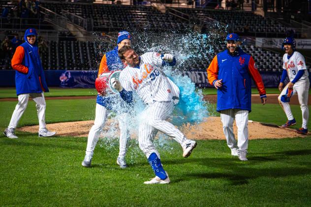 Syracuse Mets douse catcher Ben Rortvedt