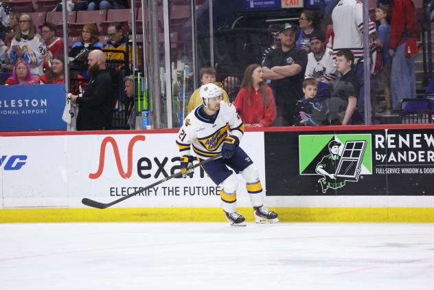 Atlanta Gladiators' Adam Eisele on the ice