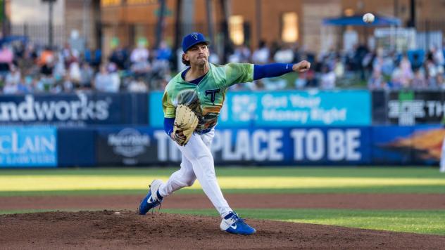 Tulsa Drillers' Wyatt Crowell in action