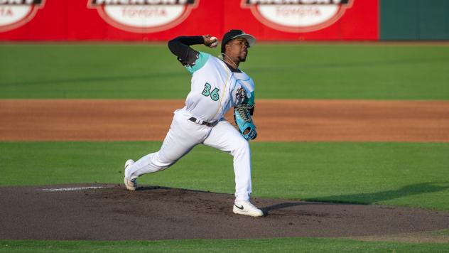 Hickory Crawdads pitcher Frank Martinez