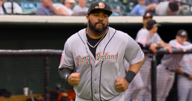 Long Island Ducks' Jorge Bonifacio on game night
